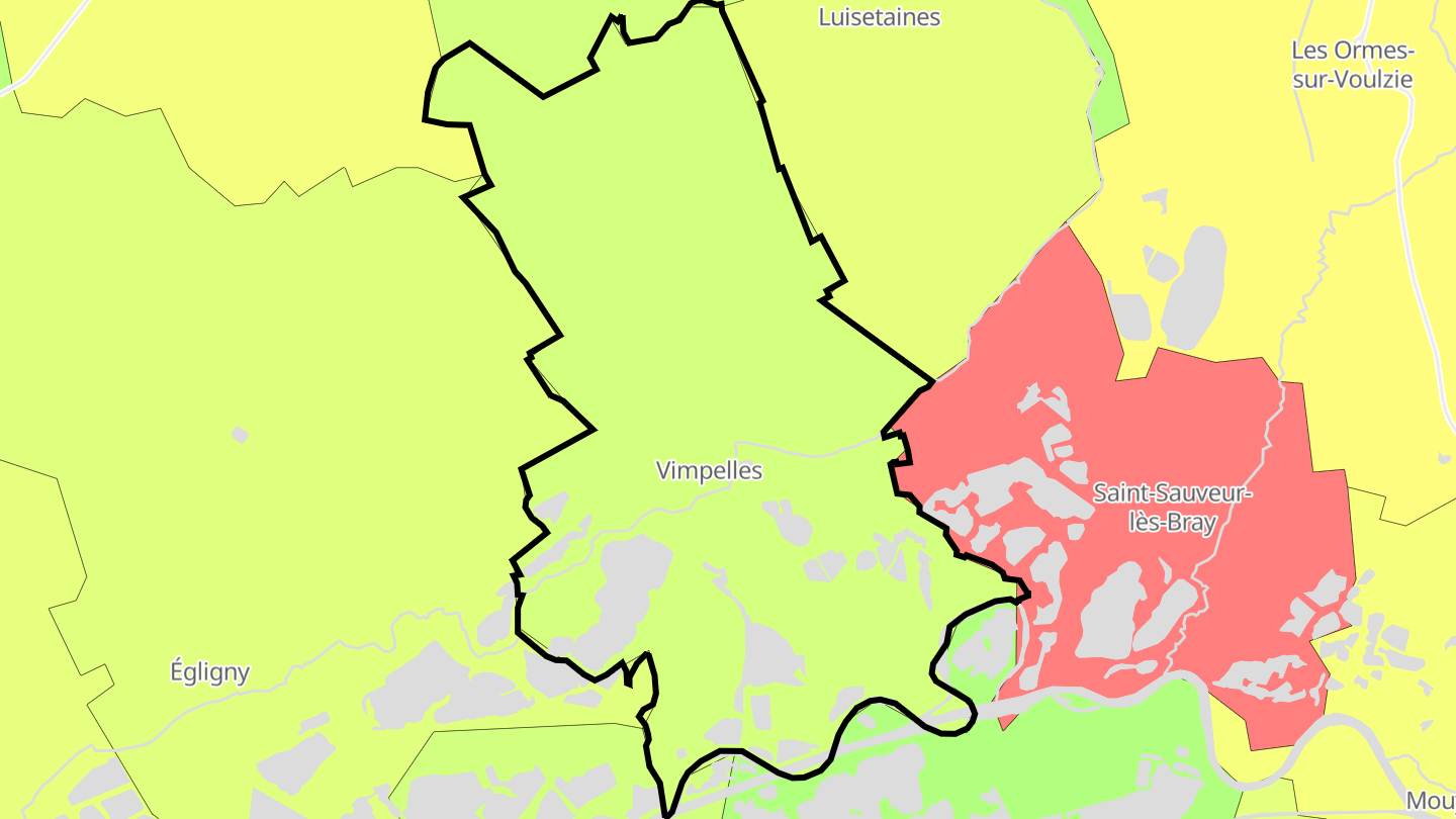 Carte des prix de l'immobilier Vimpelles