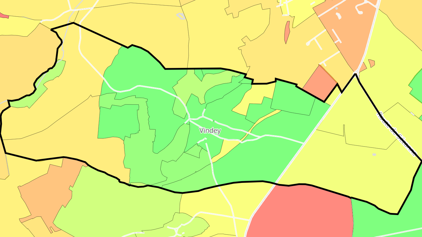 Carte des prix de l'immobilier Vindey