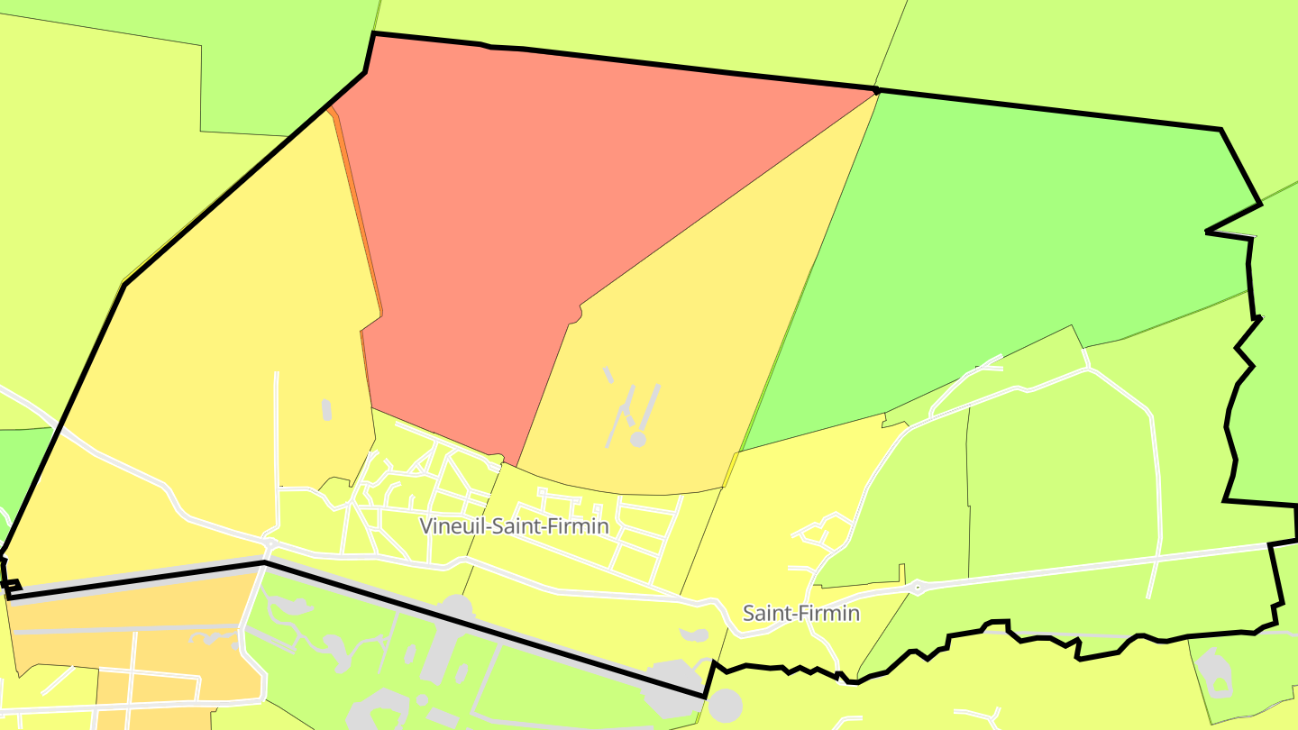 Carte des prix de l'immobilier Vineuil-Saint-Firmin