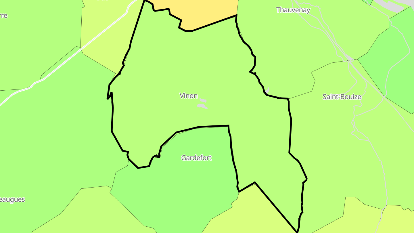 Carte des prix de l'immobilier Vinon