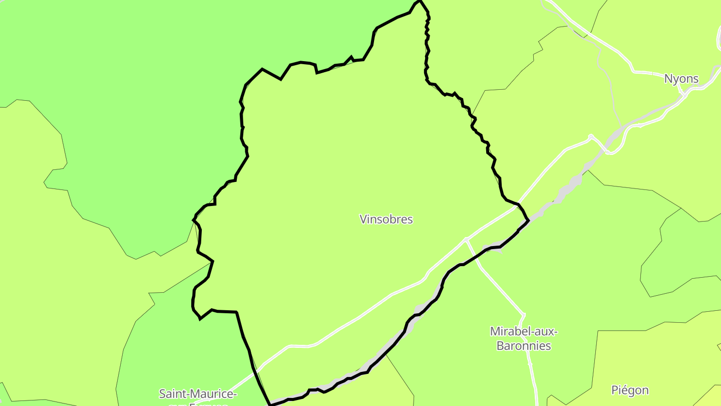 Carte des prix de l'immobilier Vinsobres