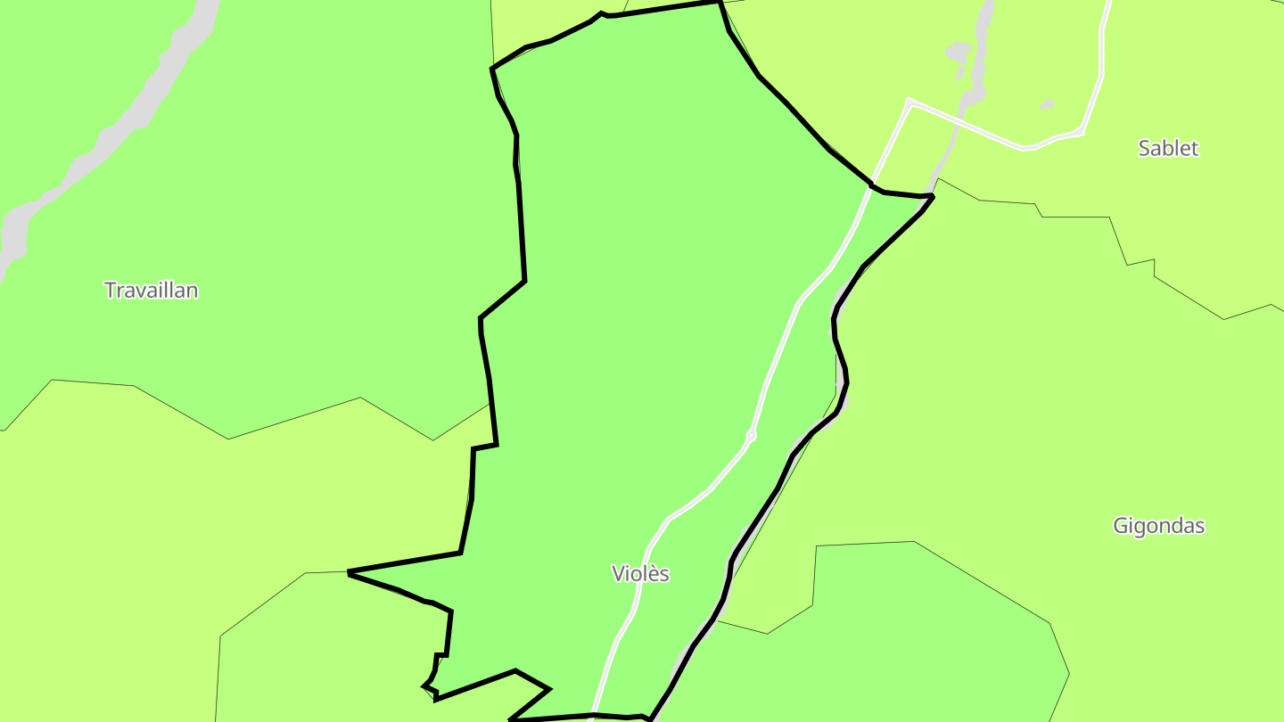 Carte des prix de l'immobilier Violès