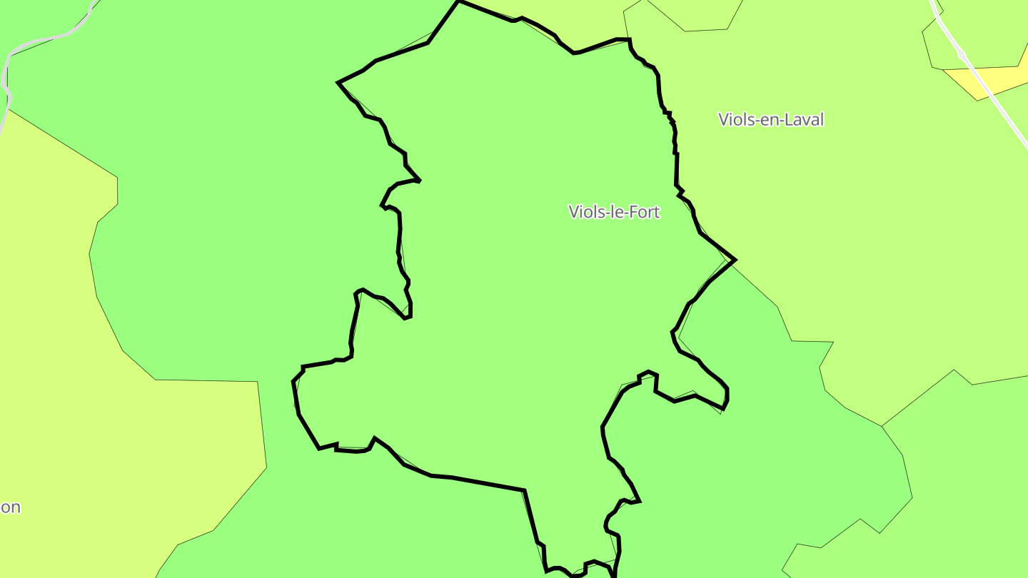 Carte des prix de l'immobilier Viols-le-Fort