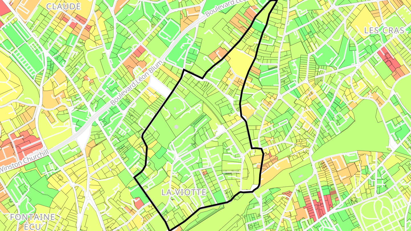 Carte des prix de l'immobilier Viotte