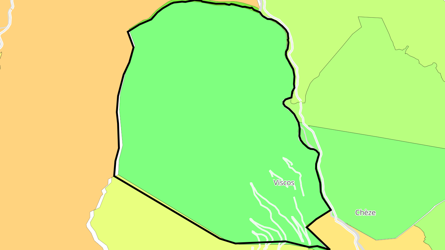 Carte des prix de l'immobilier Viscos