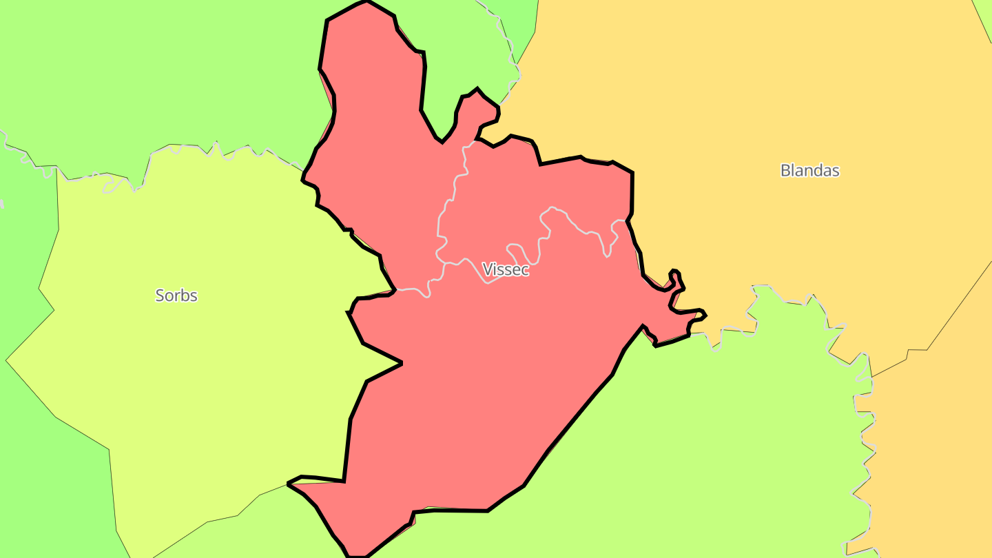Carte des prix de l'immobilier Vissec