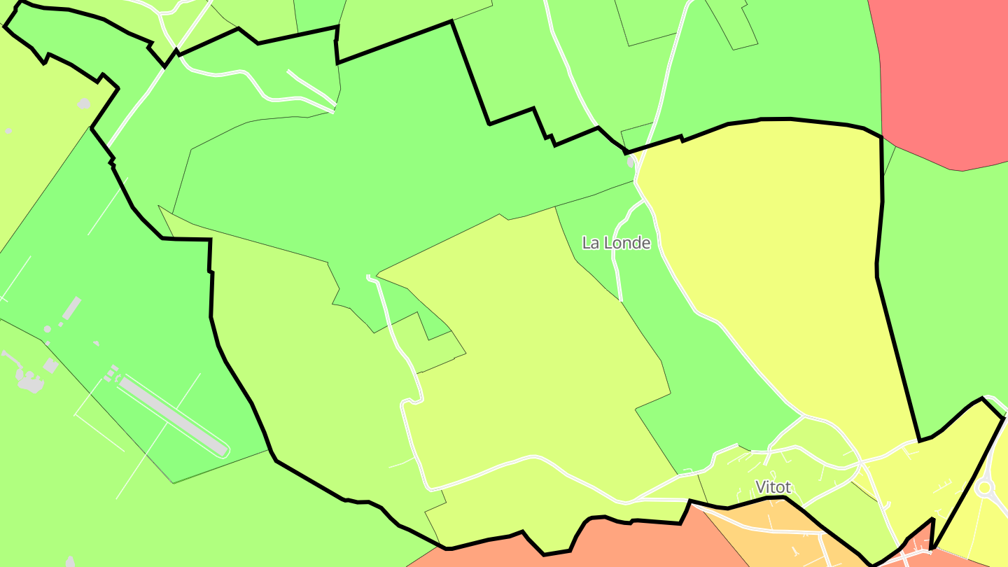 Carte des prix de l'immobilier Vitot