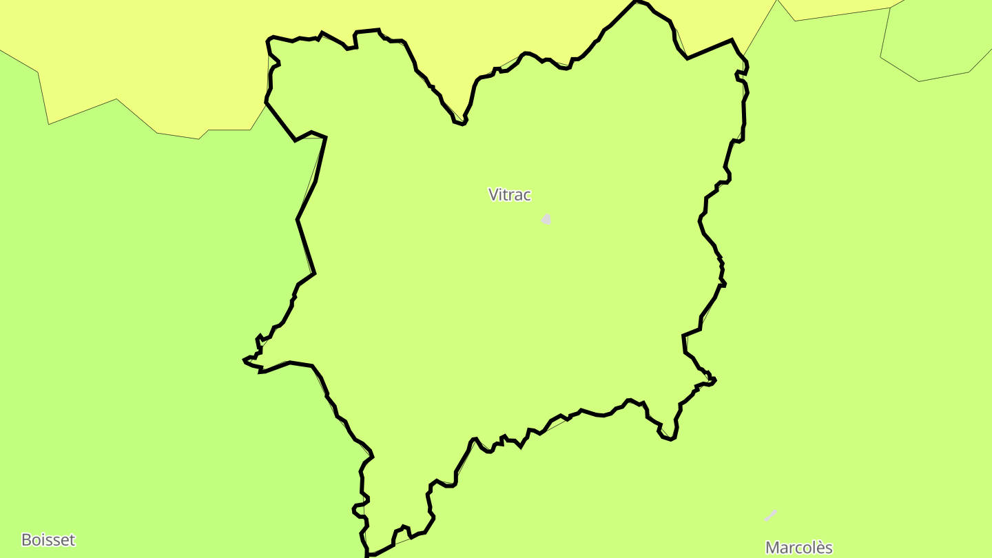 Carte des prix de l'immobilier Vitrac