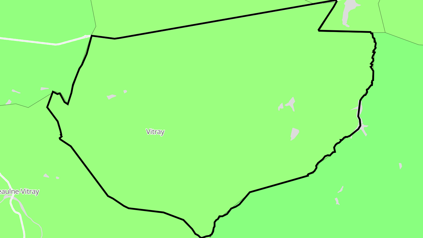 Carte des prix de l'immobilier Vitray