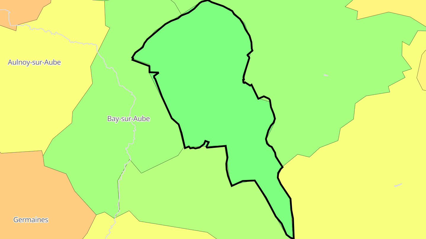 Carte des prix de l'immobilier Vitry-en-Montagne