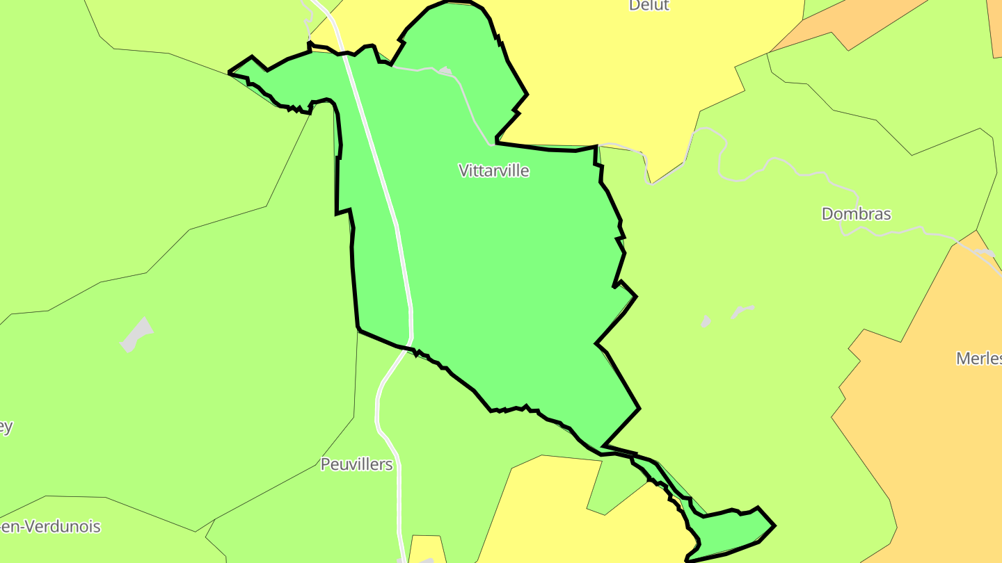 Carte des prix de l'immobilier Vittarville
