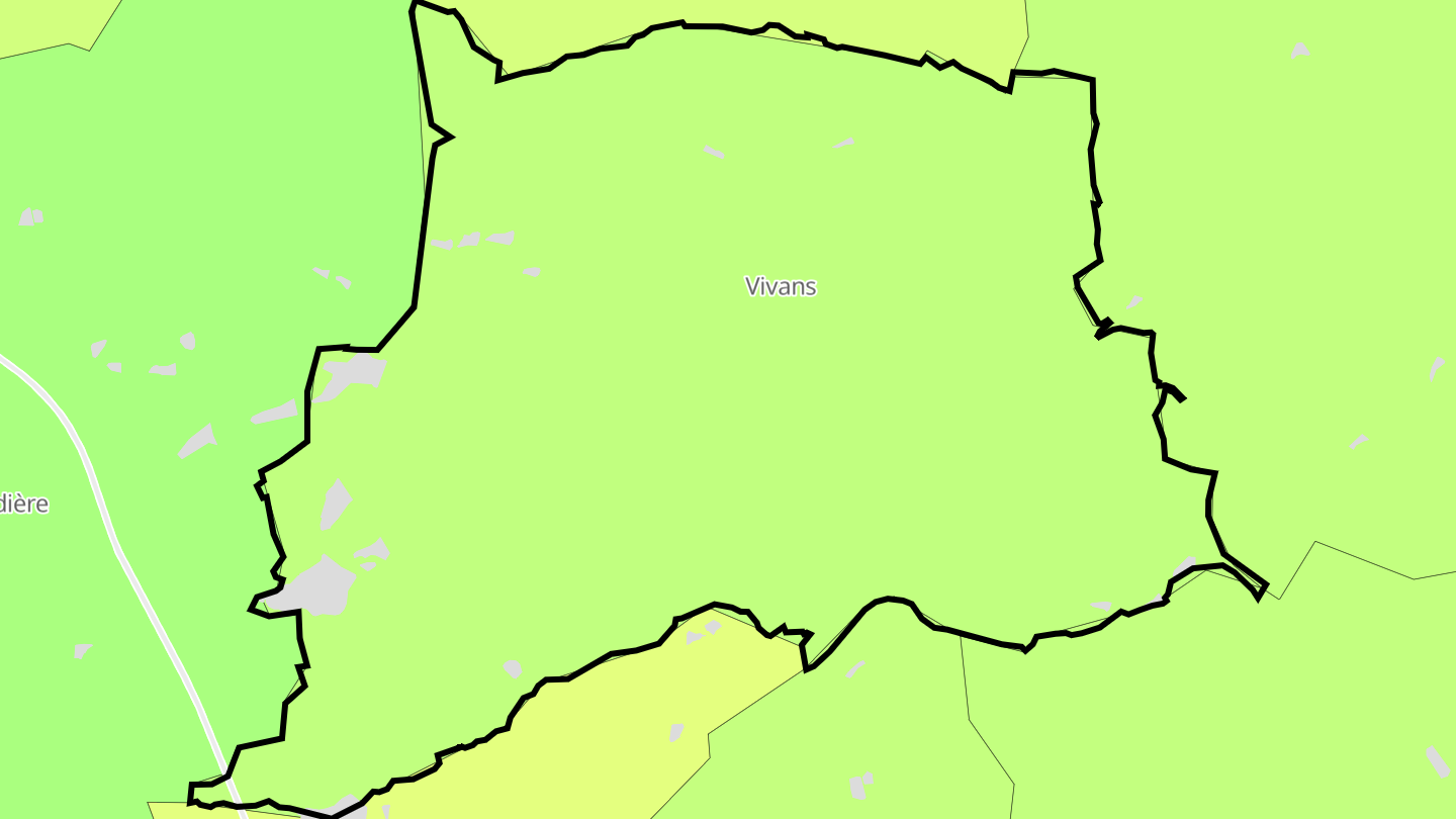 Carte des prix de l'immobilier Vivans
