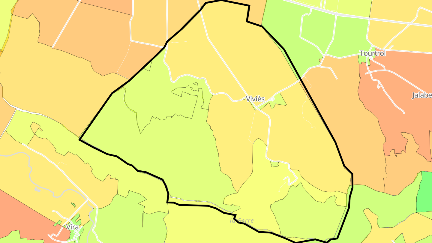 Carte des prix de l'immobilier Viviès