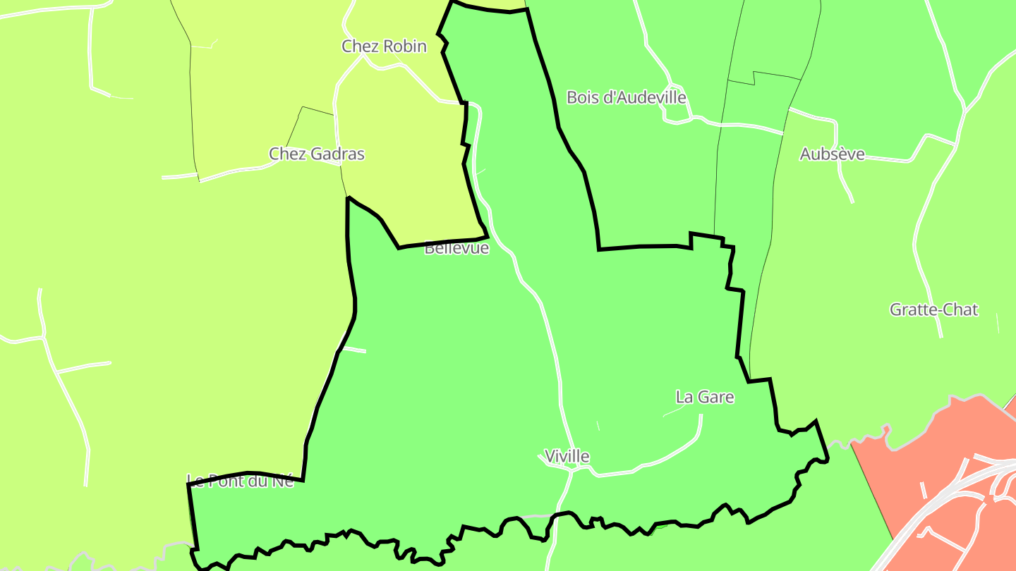 Carte des prix de l'immobilier Viville