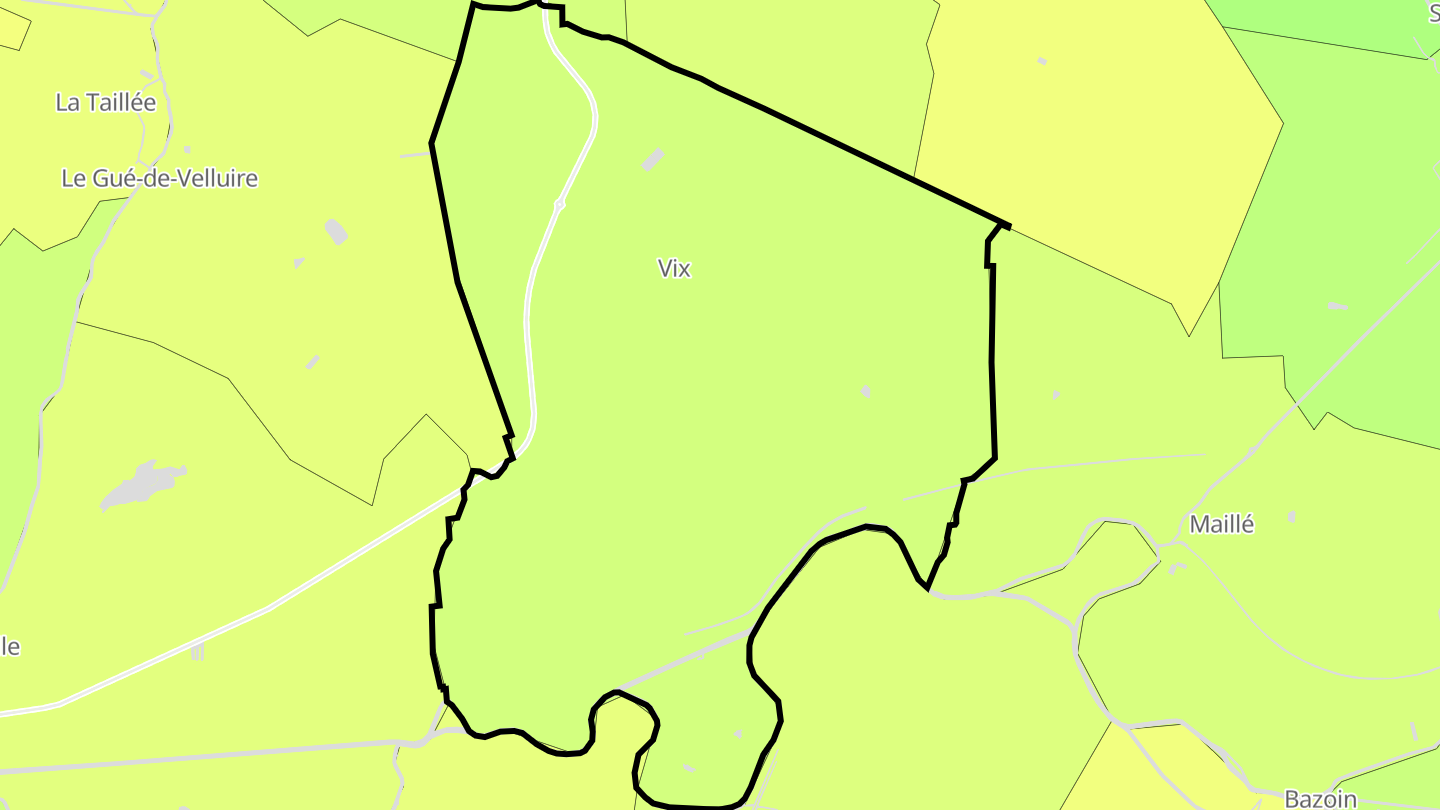 Carte des prix de l'immobilier Vix