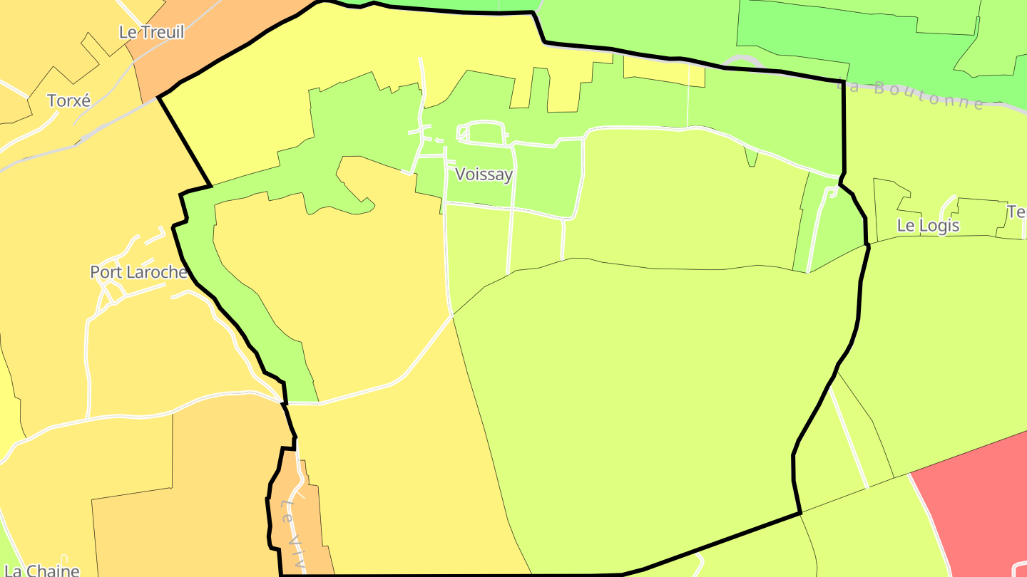 Carte des prix de l'immobilier Voissay