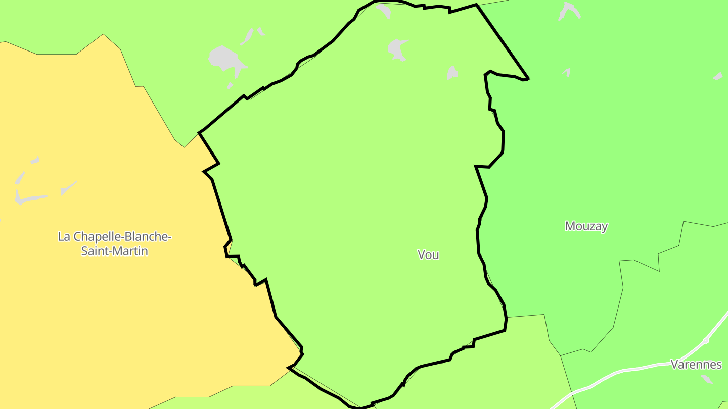 Carte des prix de l'immobilier Vou