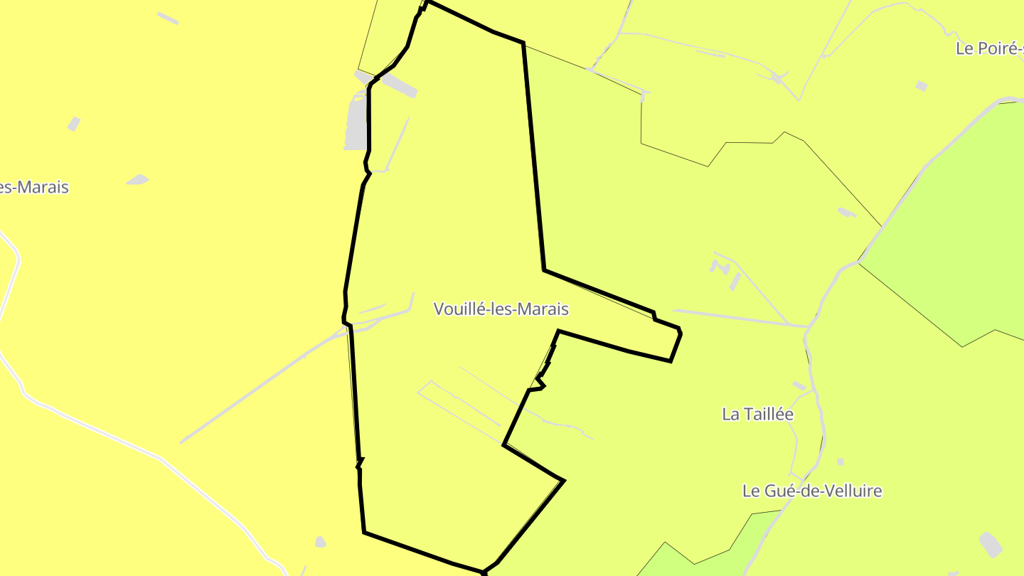 Carte des prix de l'immobilier Vouillé-les-Marais