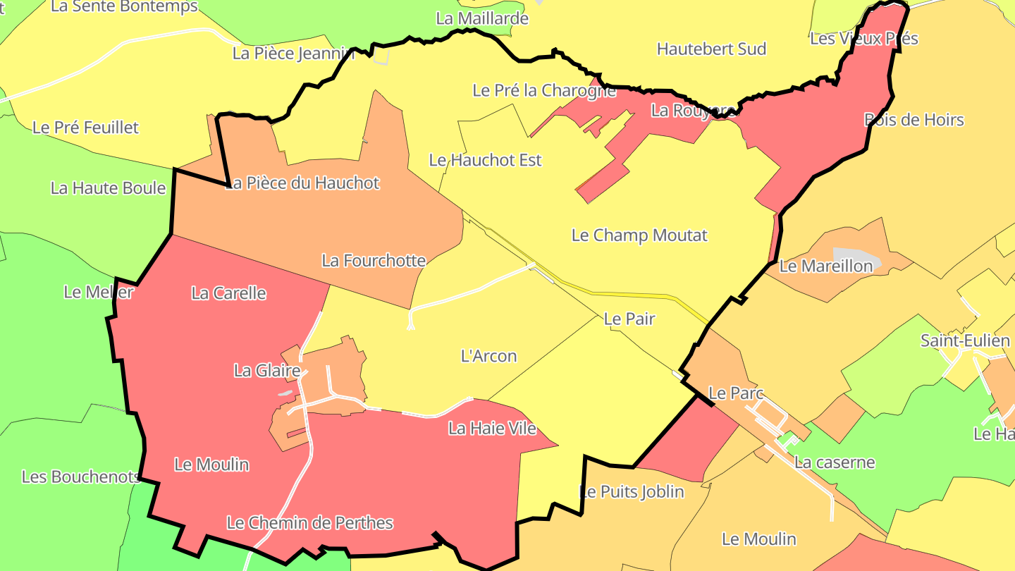 Carte des prix de l'immobilier Vouillers