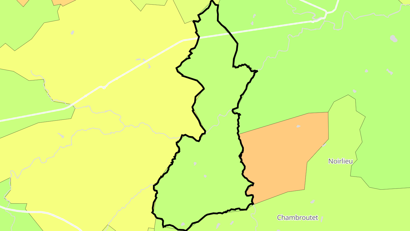 Carte des prix de l'immobilier Voulmentin