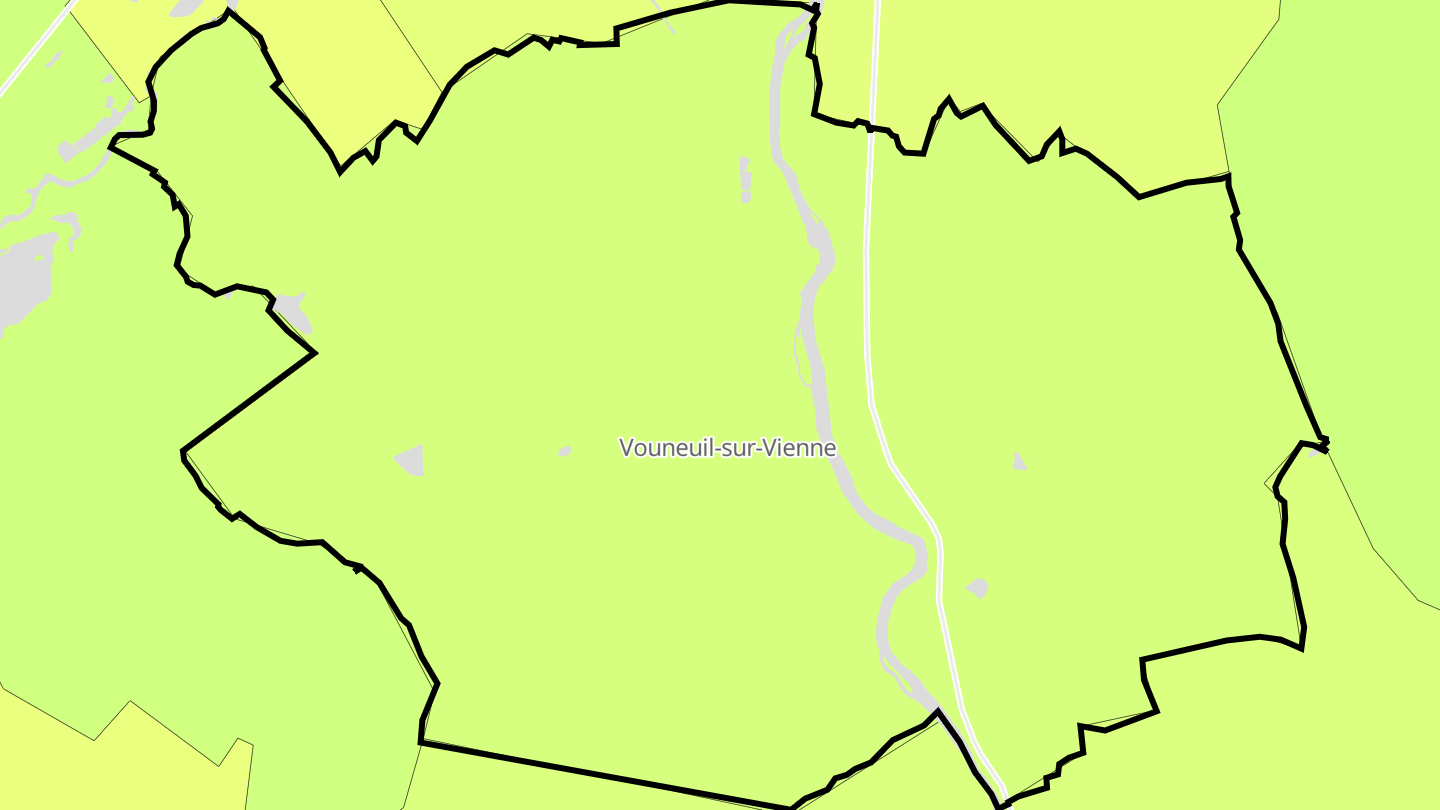 Carte des prix de l'immobilier Vouneuil-sur-Vienne