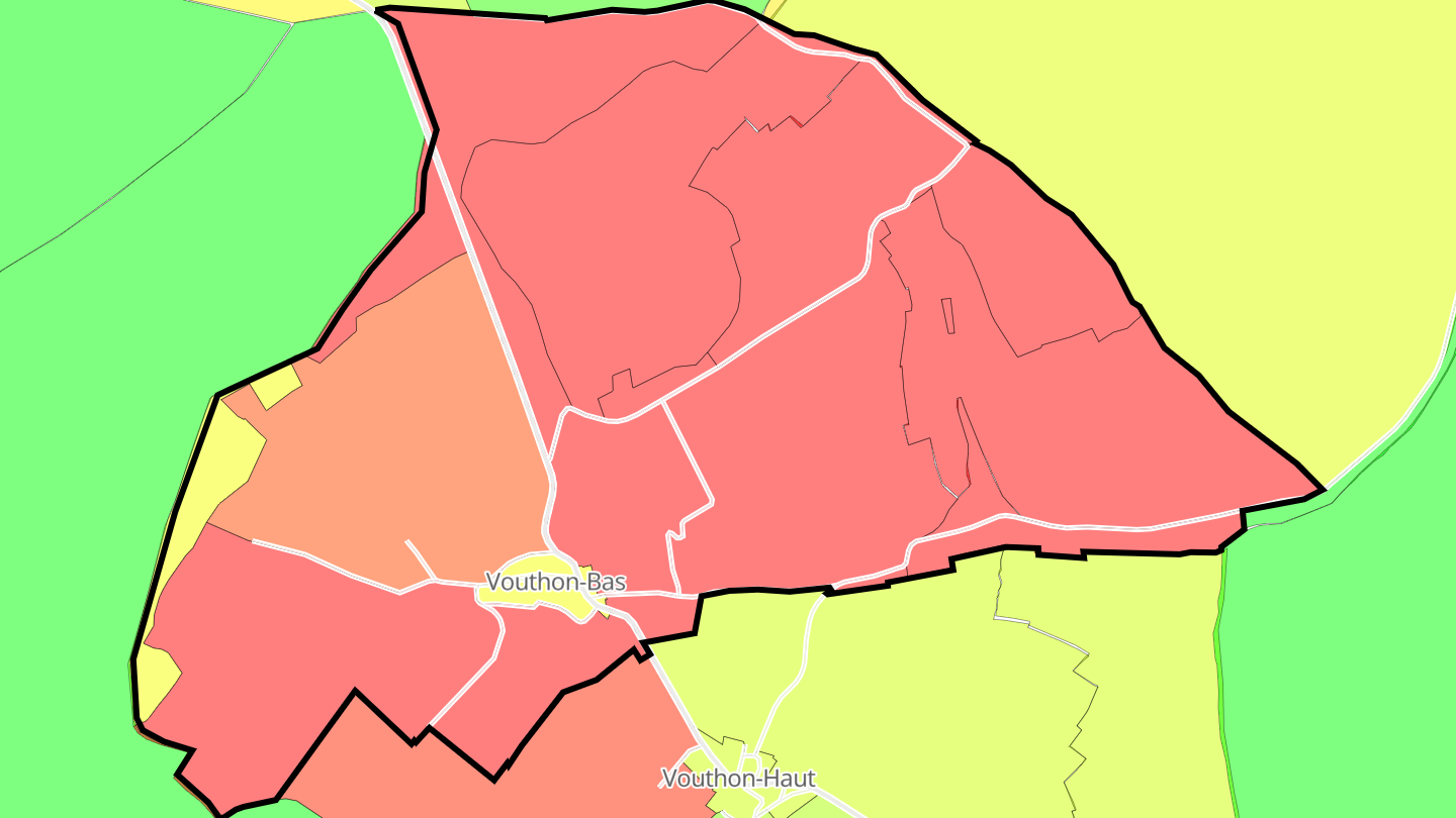 Carte des prix de l'immobilier Vouthon-Bas