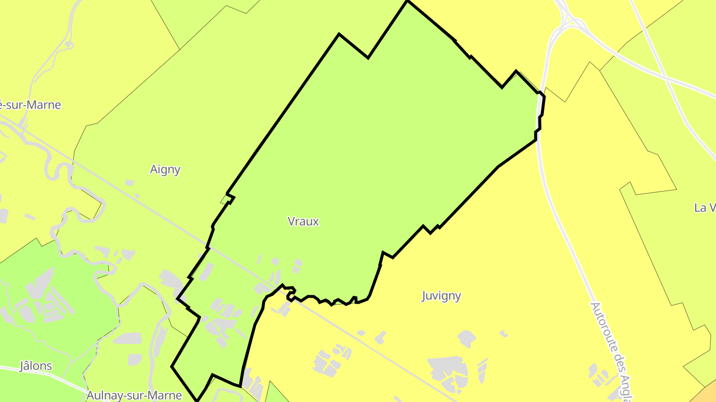 Carte des prix de l'immobilier Vraux