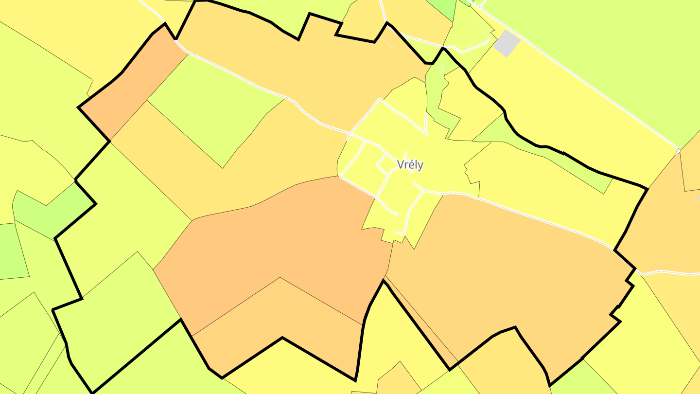 Carte des prix de l'immobilier Vrély