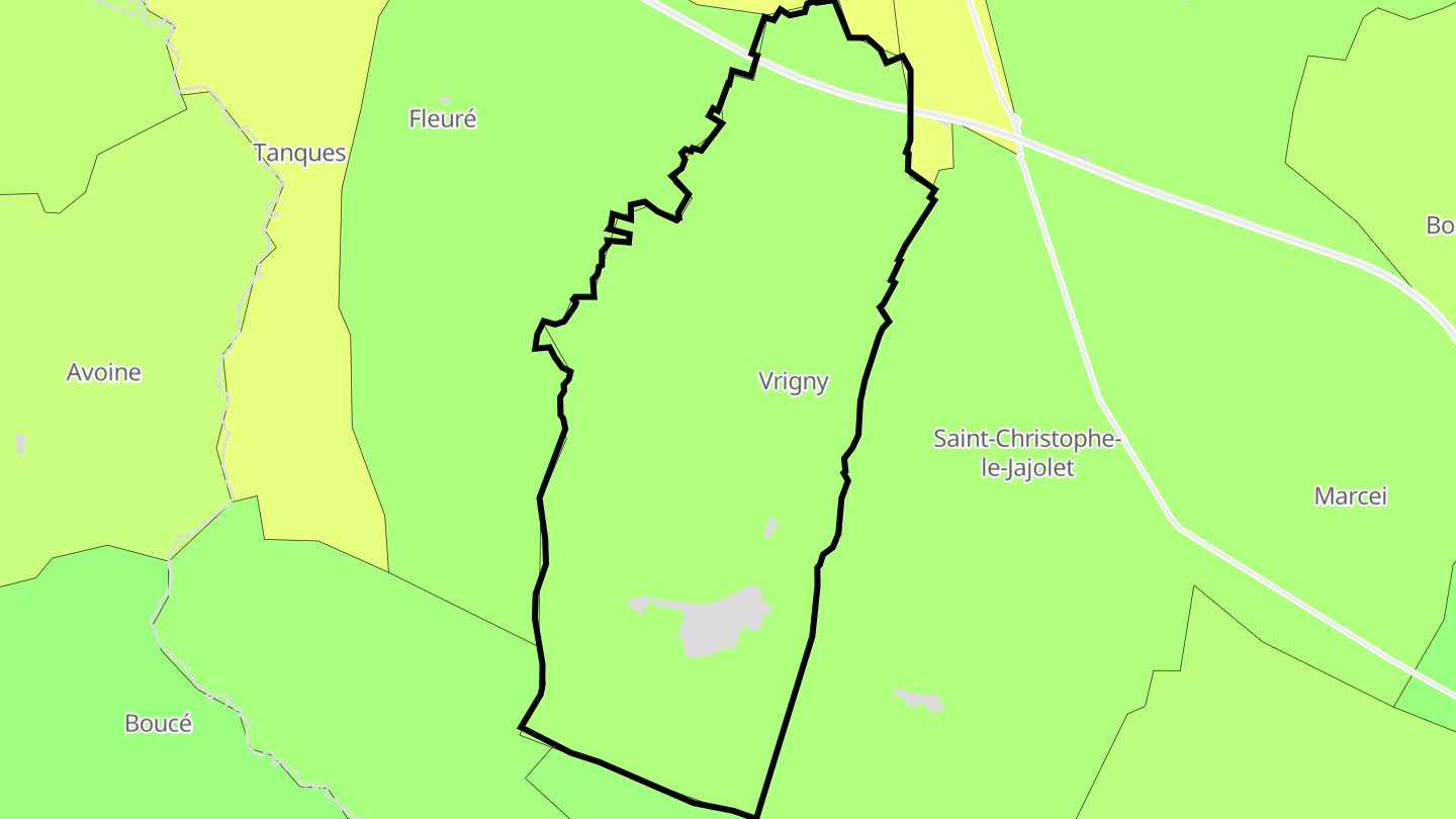 Carte des prix de l'immobilier Vrigny