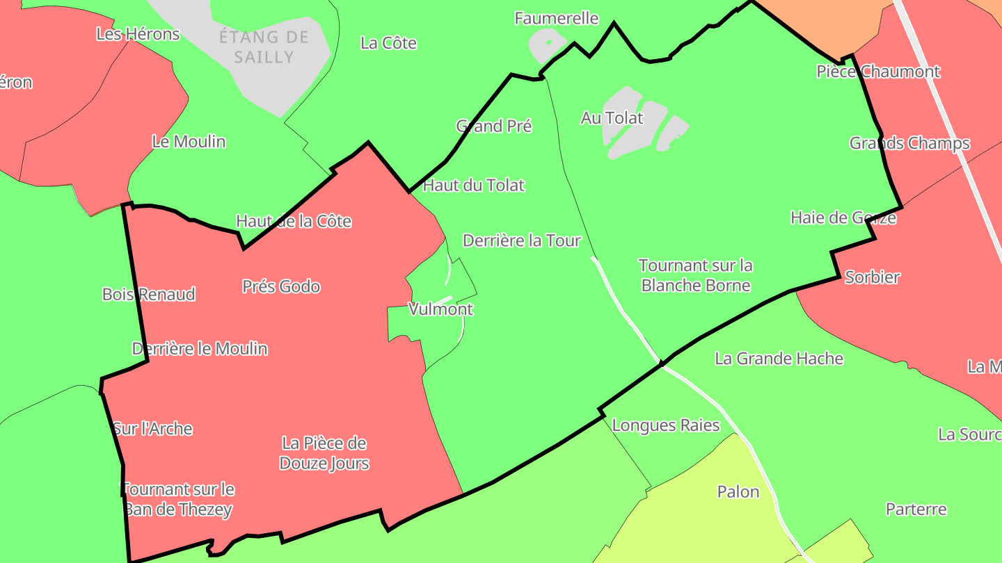 Carte des prix de l'immobilier Vulmont