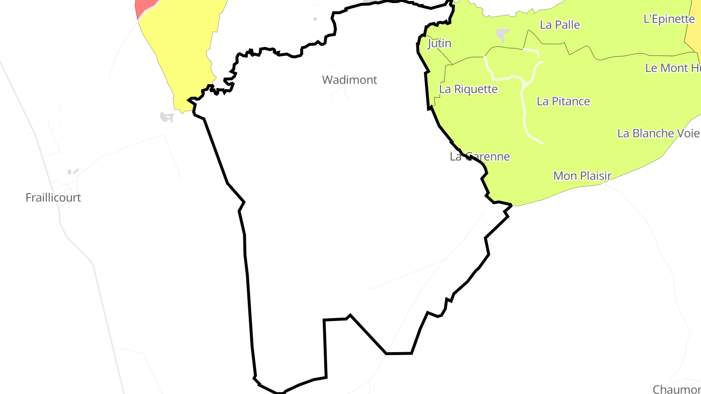 Carte des prix de l'immobilier Wadimont