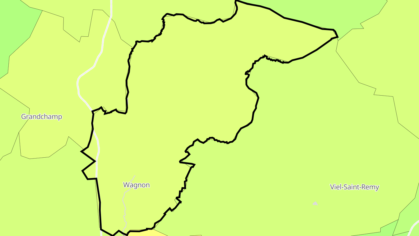 Carte des prix de l'immobilier Wagnon