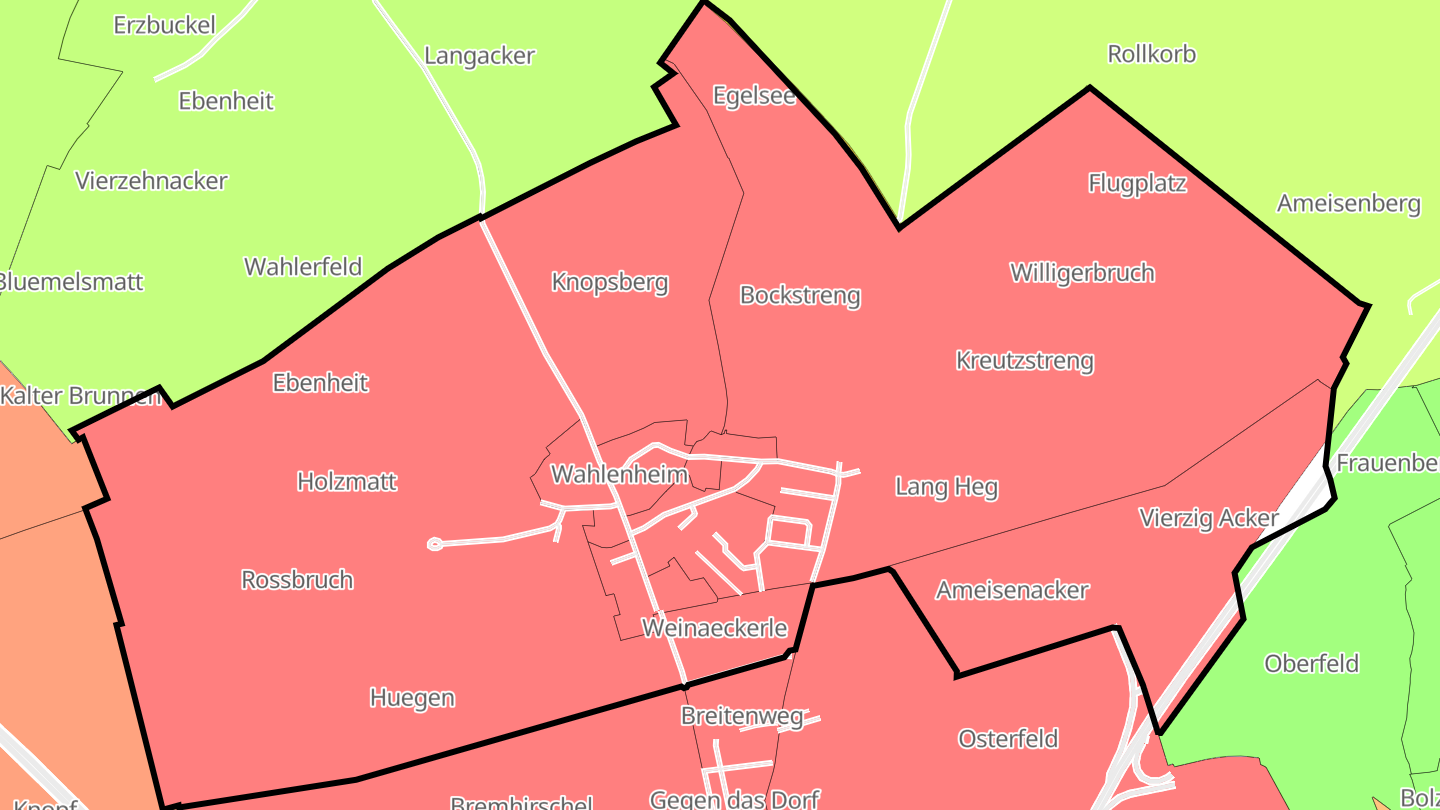 Carte des prix de l'immobilier Wahlenheim