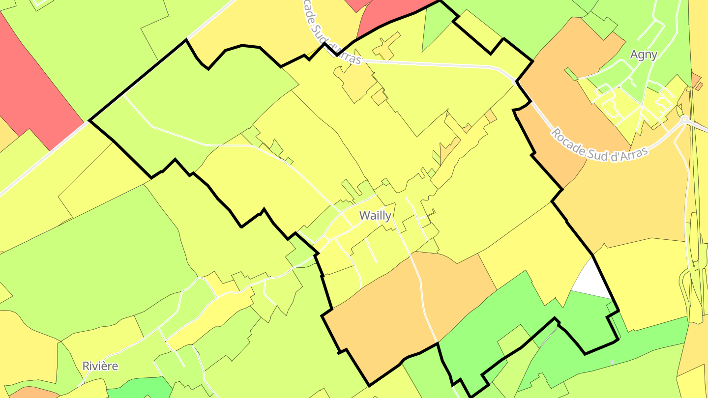 Carte des prix de l'immobilier Wailly