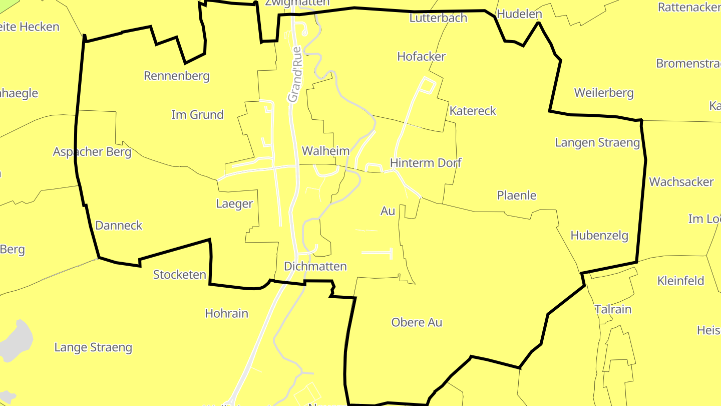 Carte des prix de l'immobilier Walheim