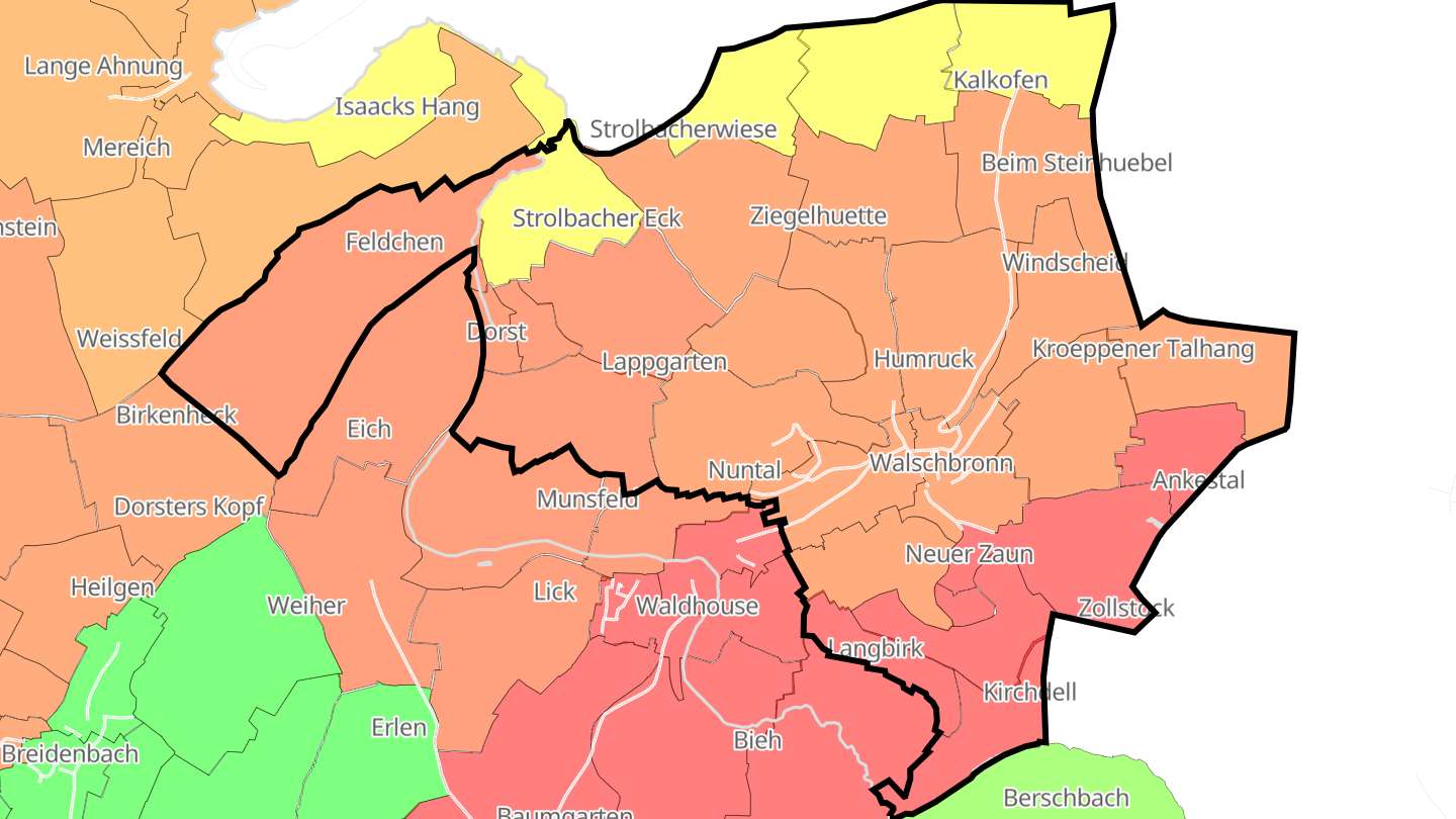 Carte des prix de l'immobilier Walschbronn