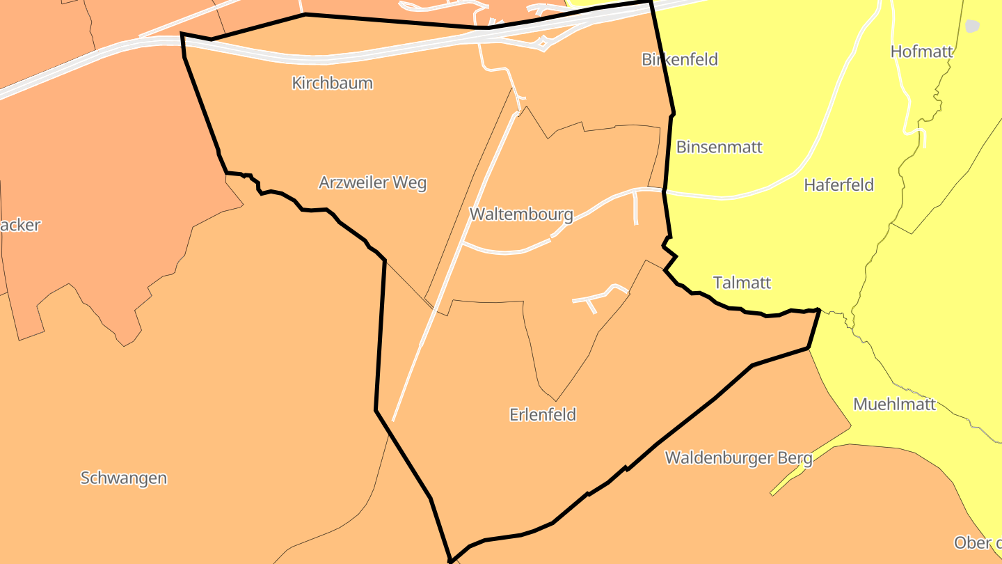 Carte des prix de l'immobilier Waltembourg