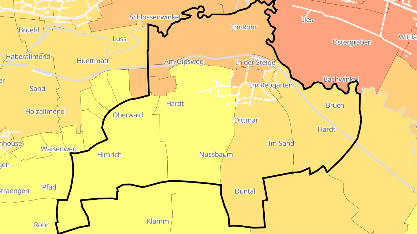 Carte des prix de l'immobilier Waltenheim-sur-Zorn