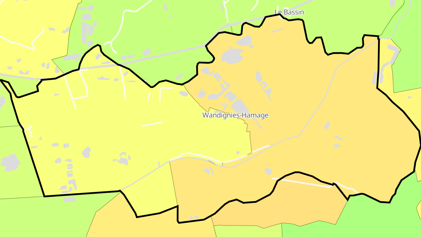 Carte des prix de l'immobilier Wandignies-Hamage