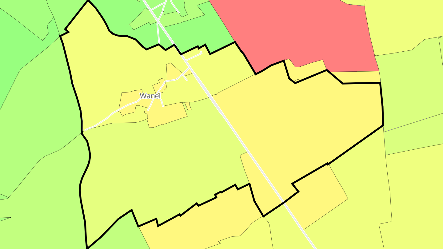 Carte des prix de l'immobilier Wanel
