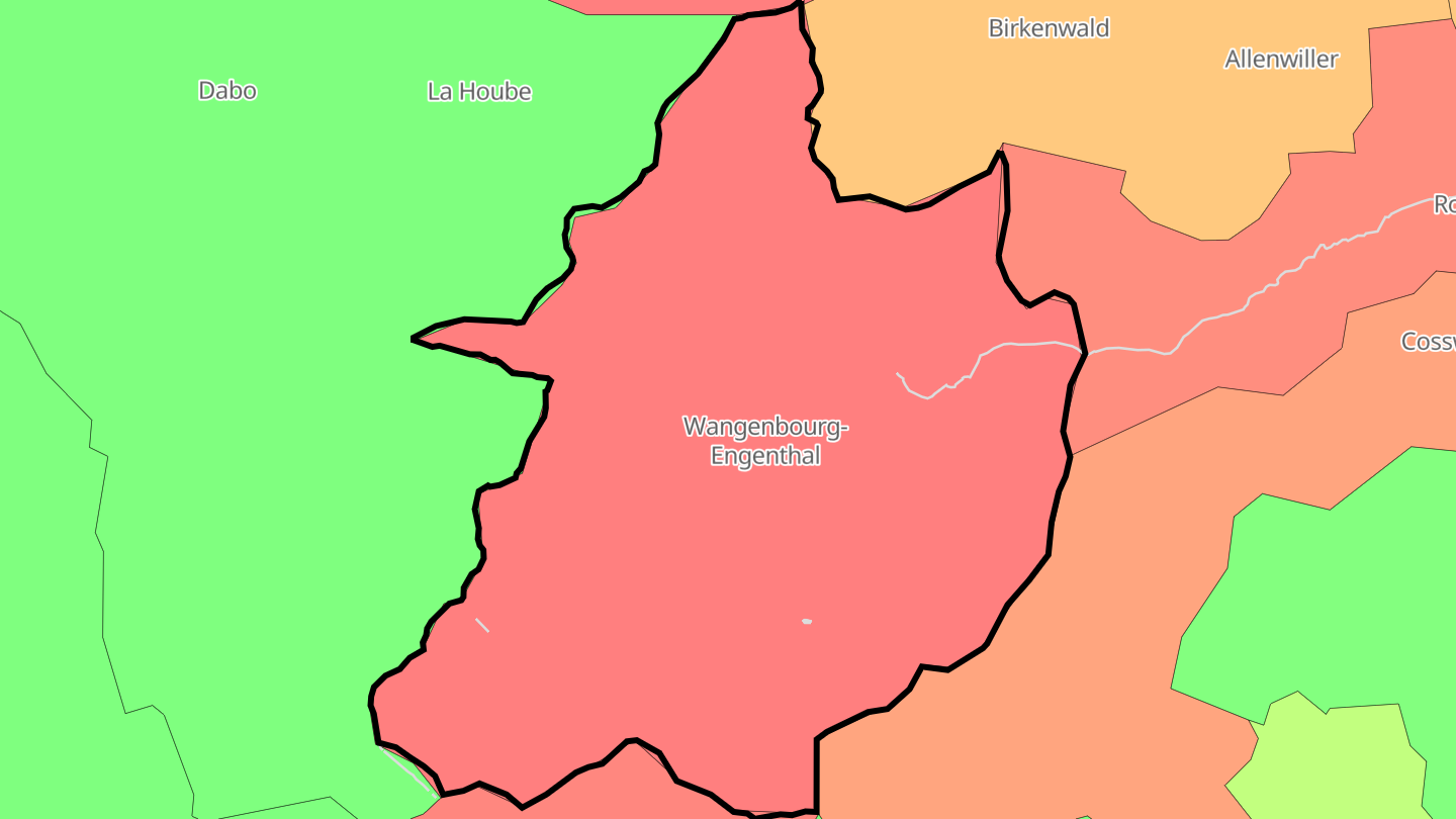 Carte des prix de l'immobilier Wangenbourg-Engenthal