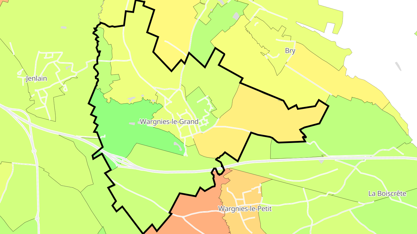 Carte des prix de l'immobilier Wargnies-le-Grand