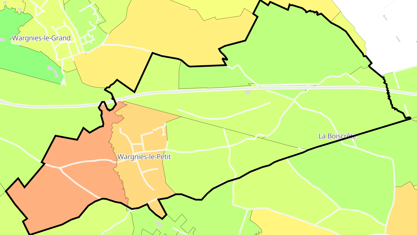 Carte des prix de l'immobilier Wargnies-le-Petit
