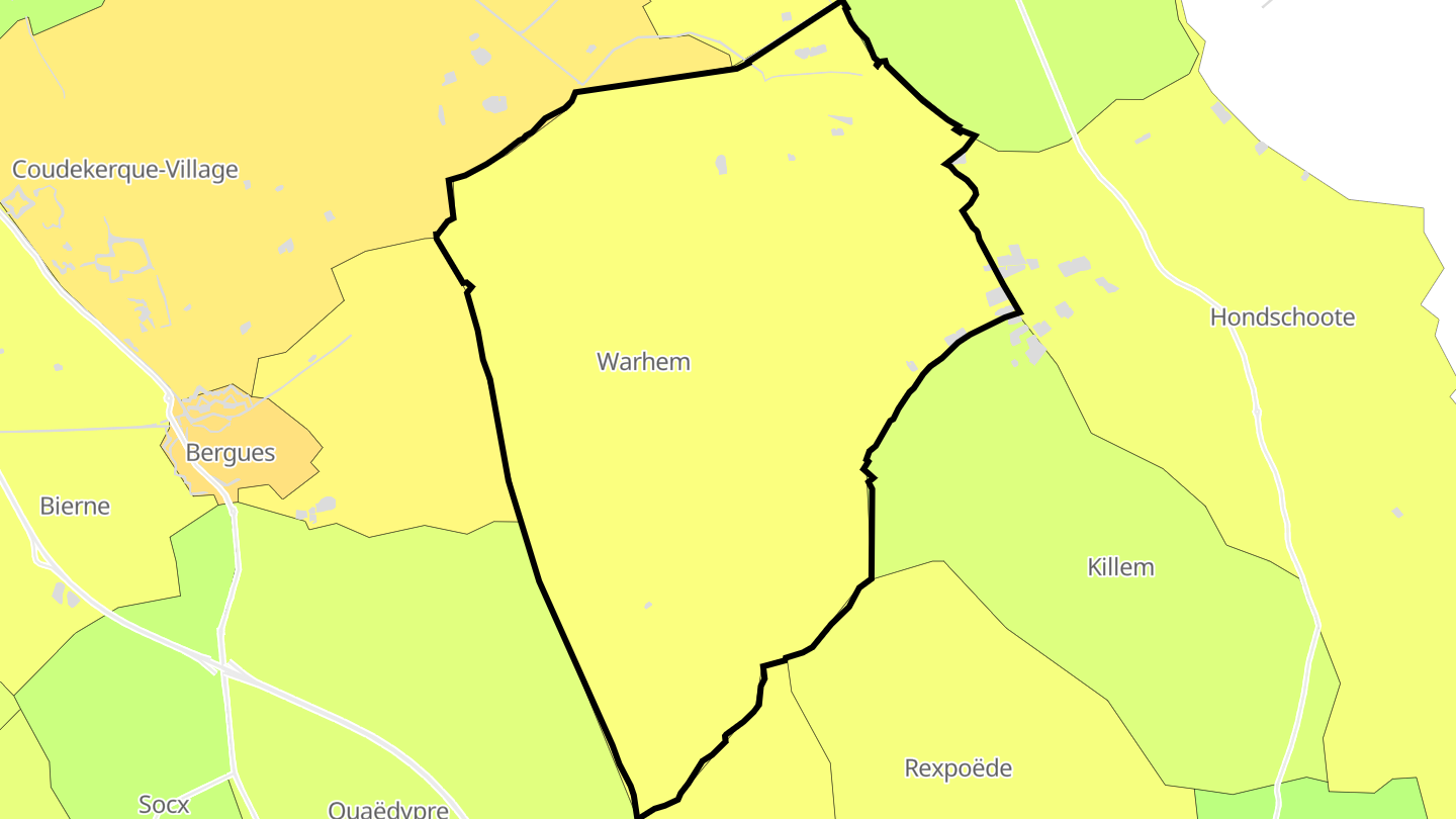 Carte des prix de l'immobilier Warhem