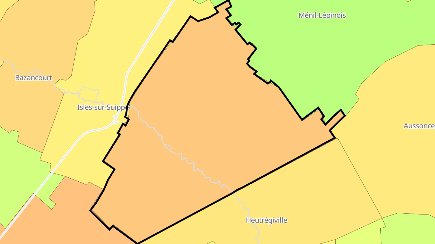 Carte des prix de l'immobilier Warmeriville