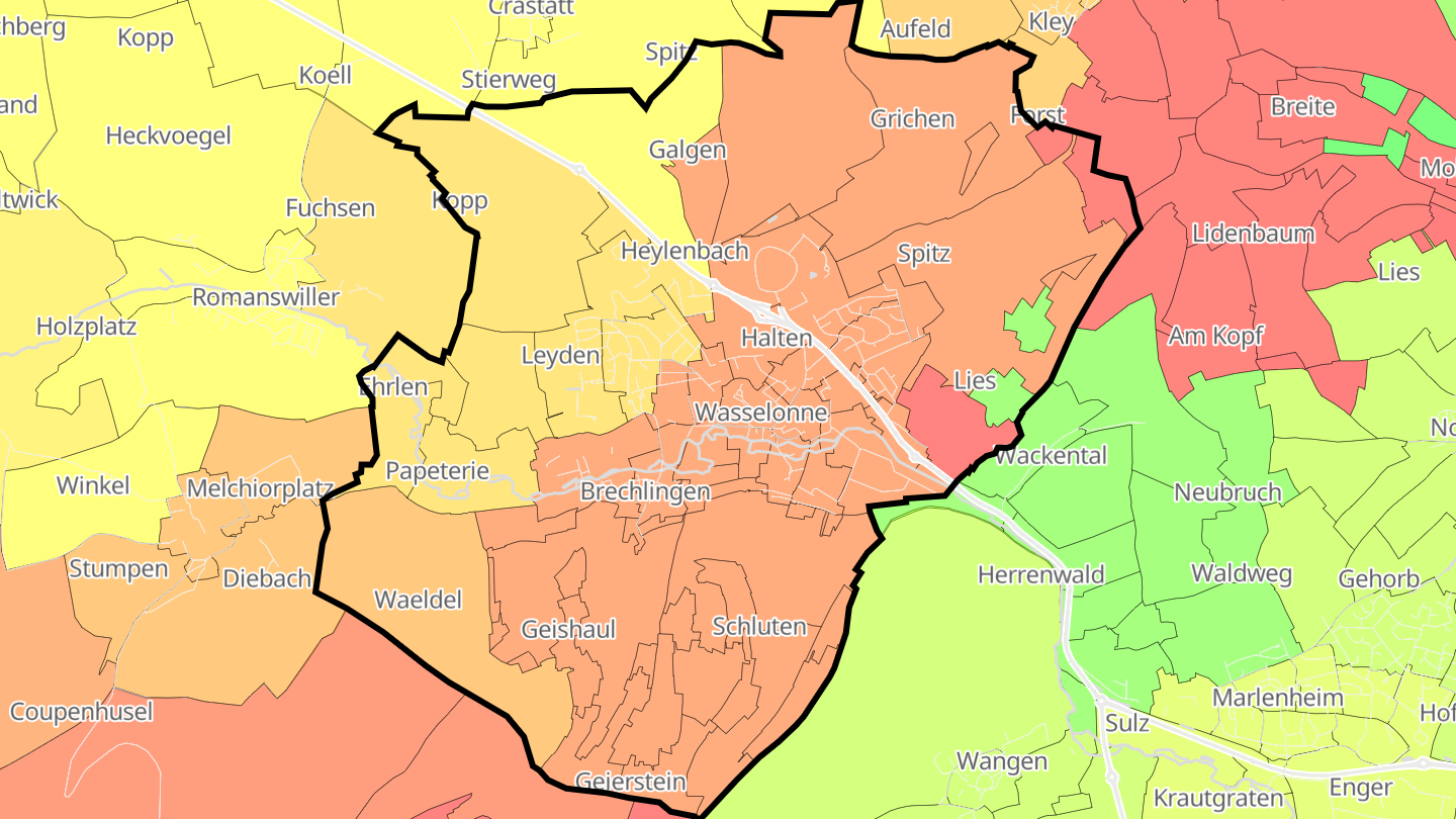 Carte des prix de l'immobilier Wasselonne