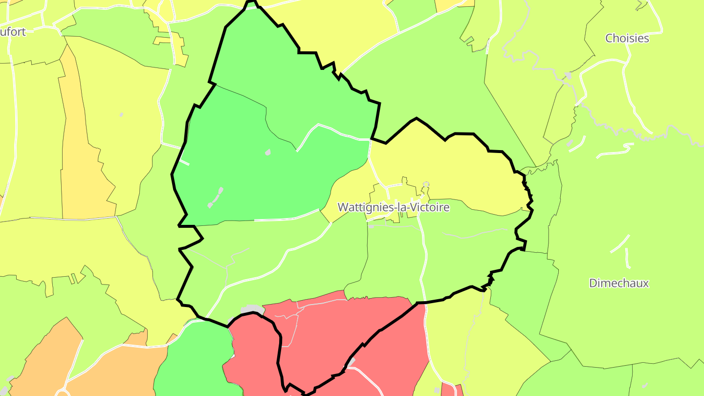 Carte des prix de l'immobilier Wattignies-la-Victoire