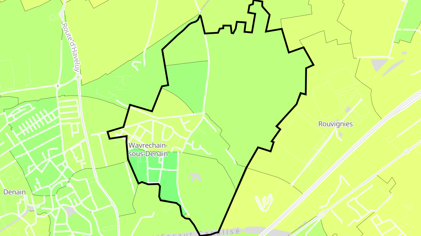 Carte des prix de l'immobilier Wavrechain-sous-Denain