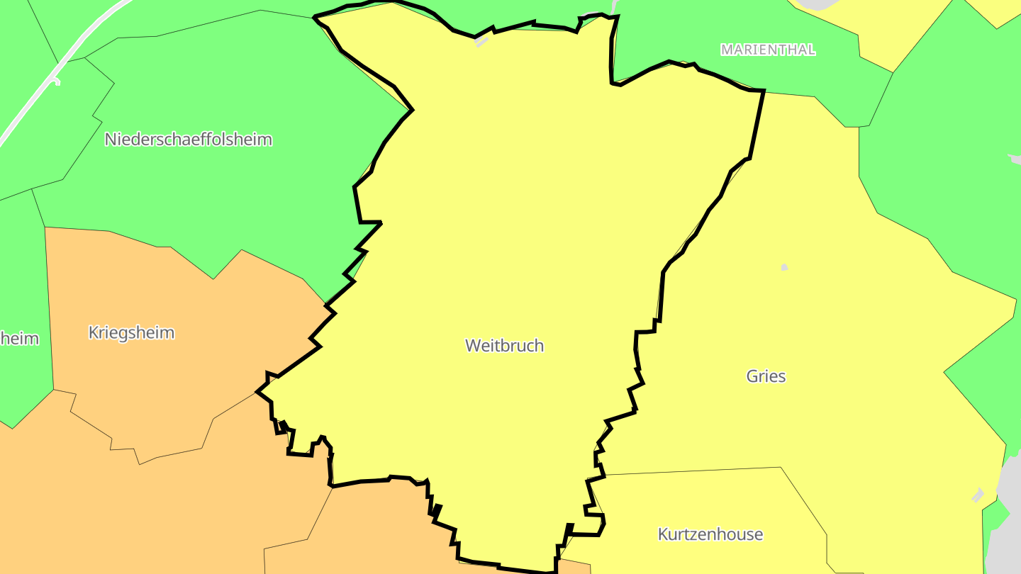Carte des prix de l'immobilier Weitbruch