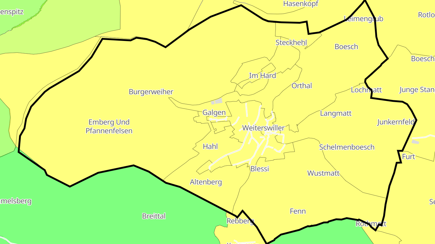 Carte des prix de l'immobilier Weiterswiller